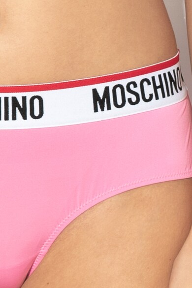 Moschino Chiloti hipster cu banda elastica cu logo in talie Femei