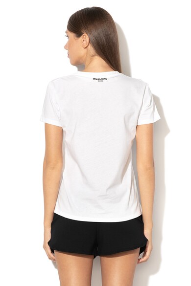 Moschino Плажна тениска с текстова щампа Жени