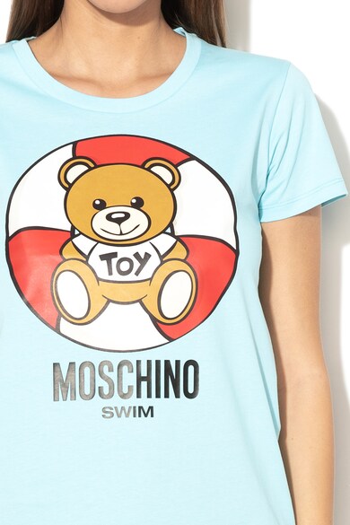 Moschino Tricou de plaja cu imprimeu grafic Femei