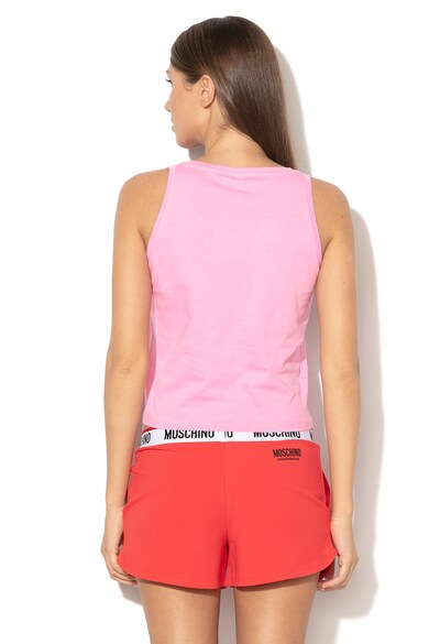 Moschino Top de plaja cu imprimeu grafic Femei