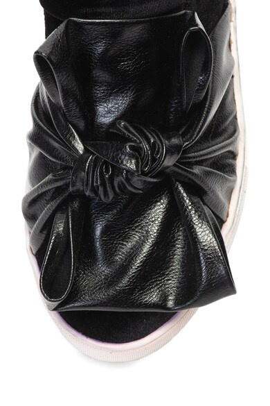 Oakoui Eva bársonyos bebújós cipő csomózott dizájnnal női