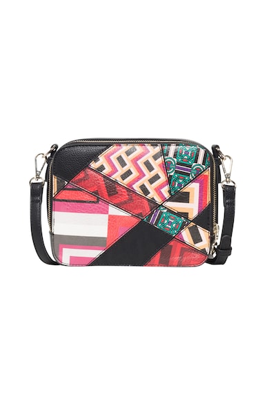 DESIGUAL Geanta crossbody de piele ecologica, cu imprimeu Femei