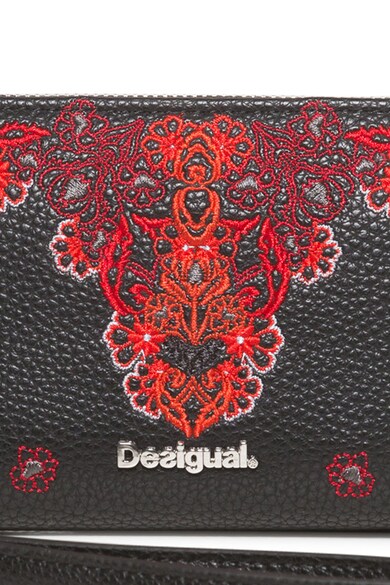 DESIGUAL Клъч от еко кожа с цип и флорални бродерии Жени