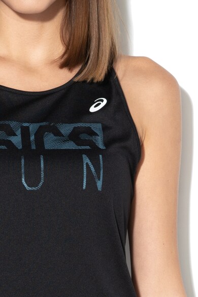 Asics Top cu imprimeu text pentru alergare Femei