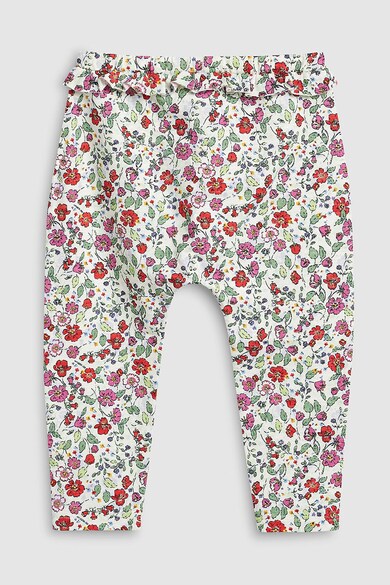 NEXT Pantaloni cu model floral si snur pentru ajustare Fete