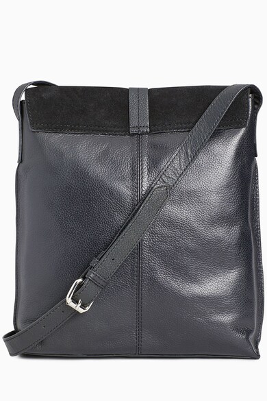 NEXT Geanta crossbody de piele cu insertii de piele intoarsa Femei