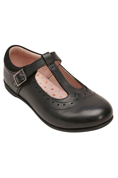 NEXT Pantofi de piele cu bareta in forma de T Fete