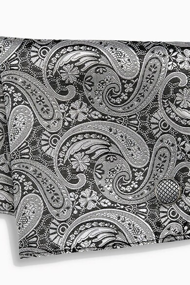 NEXT Set de batista decorativa cu model paisley si ac de rever, 2 piese Barbati