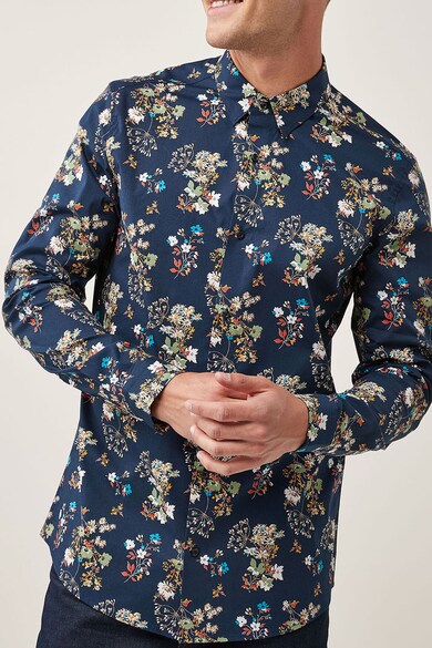 NEXT Вталена риза с флорален десен Мъже