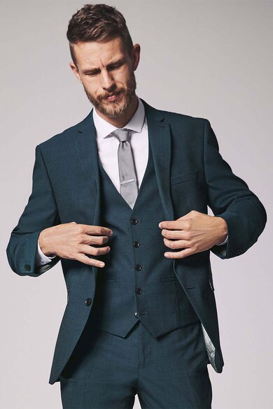 NEXT Sacou tailored fit din amestec de lana Barbati