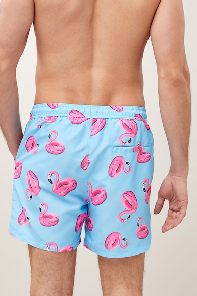 NEXT Pantaloni scurti de baie, cu imprimeu flamingo Barbati