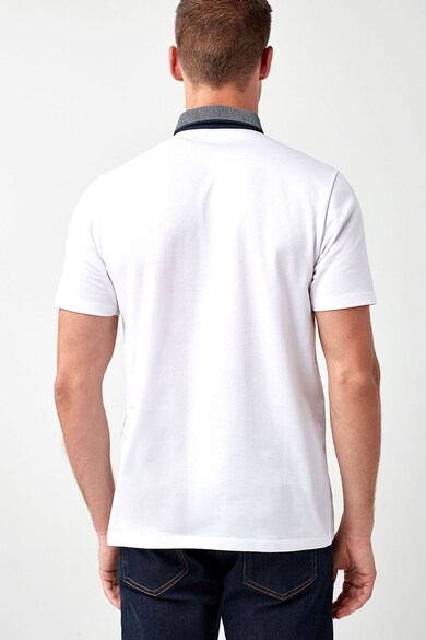 NEXT Regular fit póló kontrasztos gallérral férfi