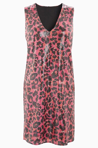 NEXT Rochie dreapta cu paiete si animal print Femei