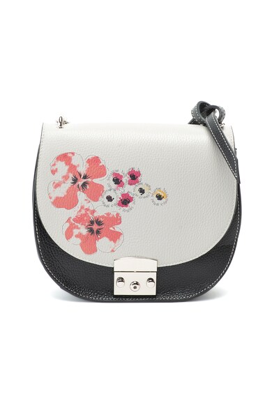 Pia Sassi Geanta crossbody de piele cu imprimeu floral Femei