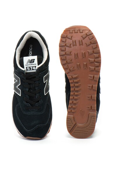 New Balance Велурени спортни обувки 574 с мрежеста материя Мъже