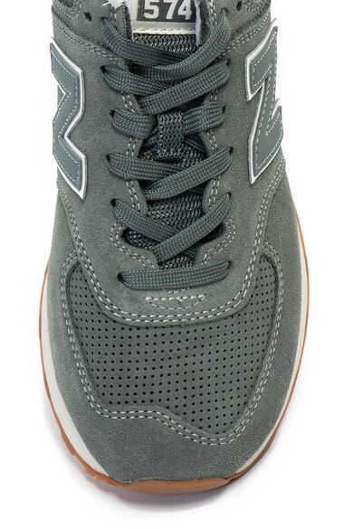 New Balance 574 nyersbőr sneakers cipő textilbetéttel férfi