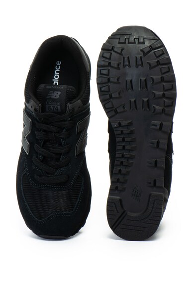 New Balance Pantofi sport, piele intoarsa si material textil 574 Barbati