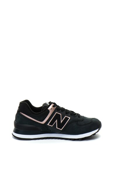 New Balance Pantofi sport de piele nabuc si plasa 574 Femei