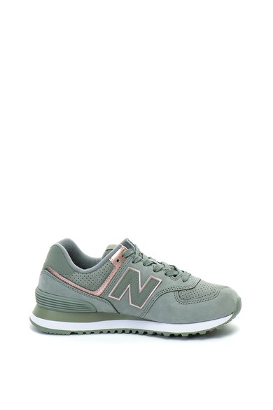 New Balance Pantofi sport de piele nabuc si plasa 574 Femei