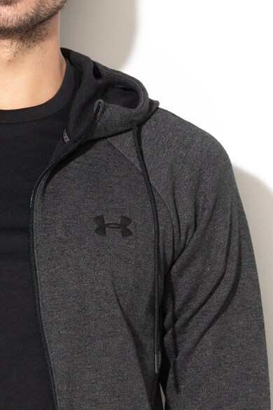 Under Armour Szűkített kapucnis fitneszpulóver cipzárral férfi