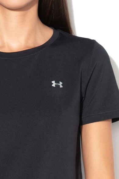 Under Armour Tricou cambrat cu microperforatii, pentru fitness Femei