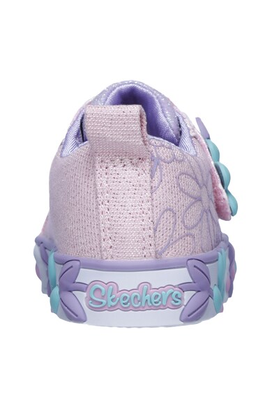 Skechers Pantofi sport cu velcro si LED-uri Daisy Lites Fete