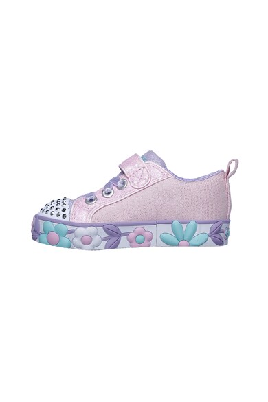 Skechers Pantofi sport cu velcro si LED-uri Daisy Lites Fete