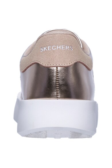 Skechers Traffic ökobőr sneakers cipő fémes hatású dizájnnal női