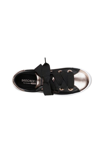 Skechers Pantofi sport cu insertii de piele si aspect metalizat HI-Lites Femei