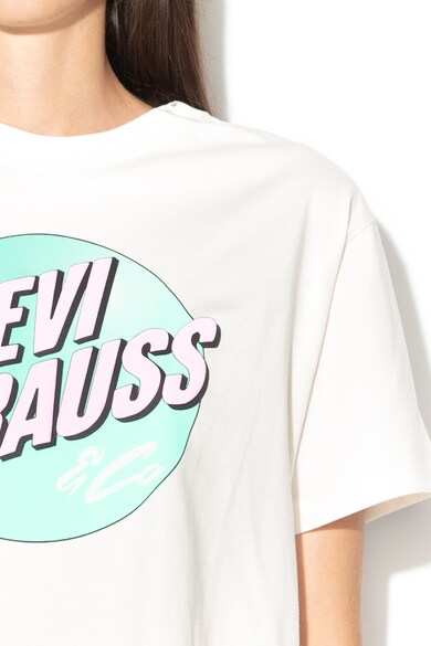 Levi's Tricou cu banda cu logo pe terminatie Femei