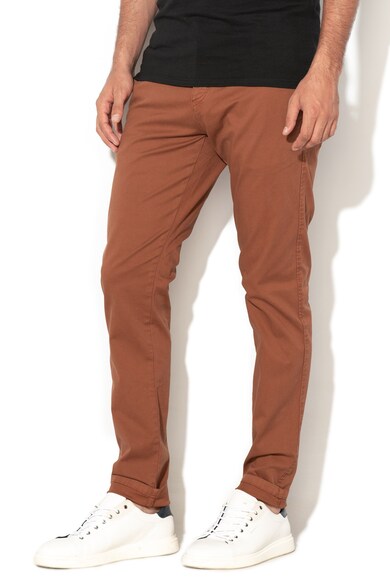 Selected Homme Pantaloni chino skinny din amestec de bumbac organic Luca Barbati