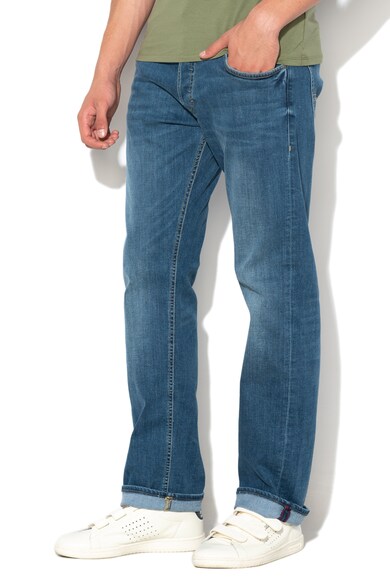 GUESS JEANS Ventura regular-straight fit farmernadrág mosott hatással férfi