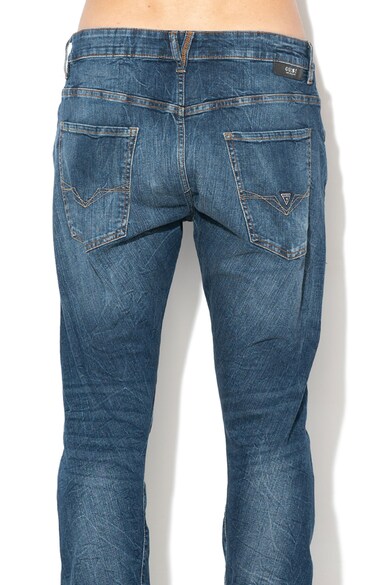 GUESS JEANS Elmer curved fit mosott hatású farmernadrág férfi