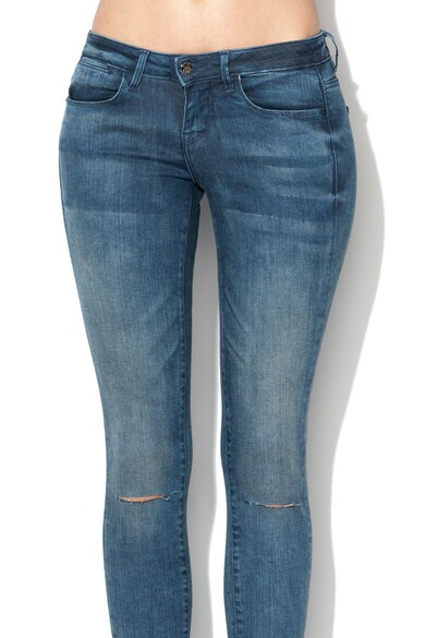 GUESS JEANS Jeggings super skinny cu detalii cu aspect deteriorat Femei