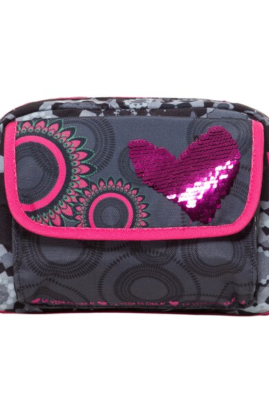 DESIGUAL Geanta crossbody cu imprimeu grafic Tamarillo Fete