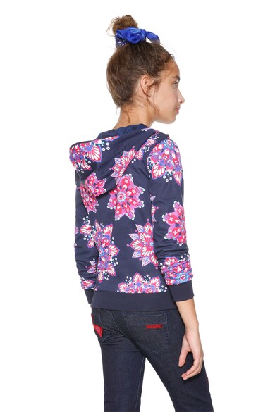 DESIGUAL Hanorac reversibil, cu hanorac si imprimeu floral Cintia Fete