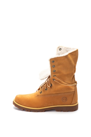 Timberland Bocanci de piele cu captuseala de blana shearling sintetica Fete