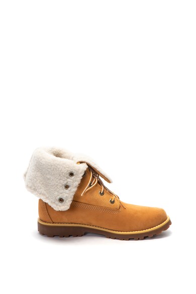 Timberland Bocanci de piele cu captuseala de blana shearling sintetica Fete