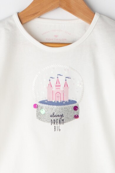 Tom Tailor Kids Bluza cu volan la terminatie Fete