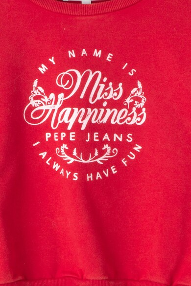 Pepe Jeans London Bluza sport cu imprimeu text Shara Fete