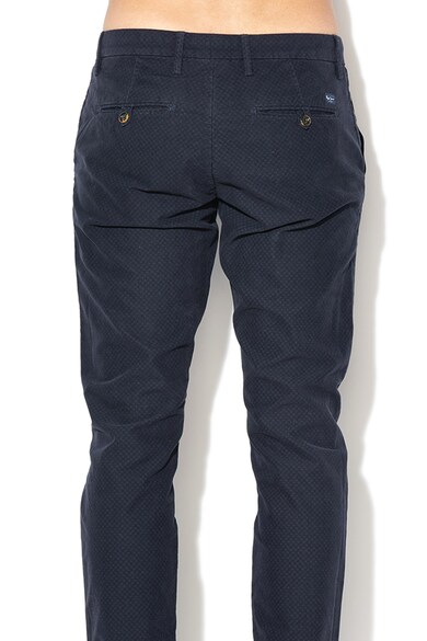 Pepe Jeans London Pantaloni chino slim fit din material catifelat cu talie joasa James Barbati