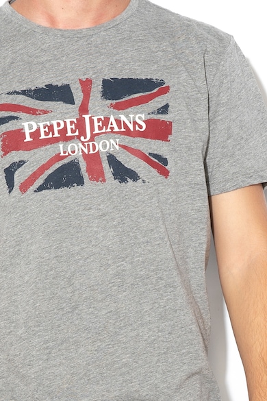 Pepe Jeans London Banner normál fazonú galléros póló logómintával férfi