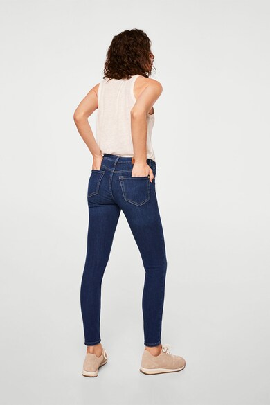 Mango Blugi skinny din bumbac organic Olivia Femei