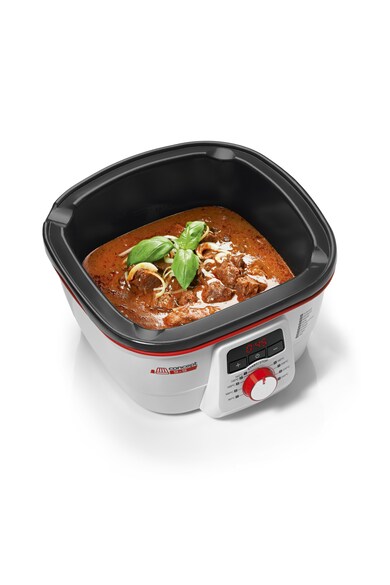 Concept Multicooker  , 1500 W, 4 L, 9 programe, interior ceramic, Set Fondue inclus, Alb Femei