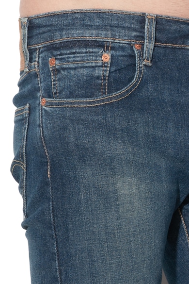 Levi's 512™ mosott hatású slim fit farmernadrág, Sötétkék, férfi