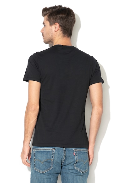 Levi's Памучна тениска с бродирано лого, Черен, S 56605 Мъже