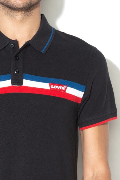Levi's Тениска от пике с яка и бродирано лого Мъже