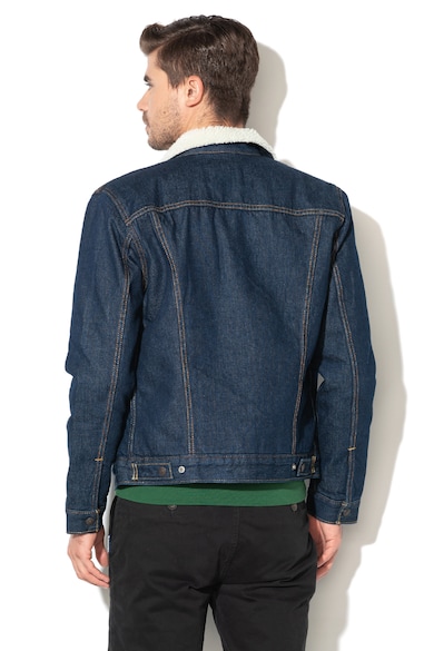 Levi's Jacheta de denim cu blana sherpa si captuseala de blana shearling sintetica Barbati