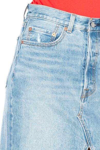 Levi's Fusta midi din denim, cu slit pe partea din fata Femei