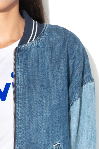 Levi's Jacheta bomber de denim, cu fermoar Femei